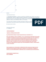 Carta de Renuncia de Un Empleo