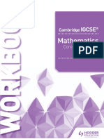 Cambridge IGCSE Mathematics Core and Extended Workbook by Ric Pimentel, Terry Wall PDF