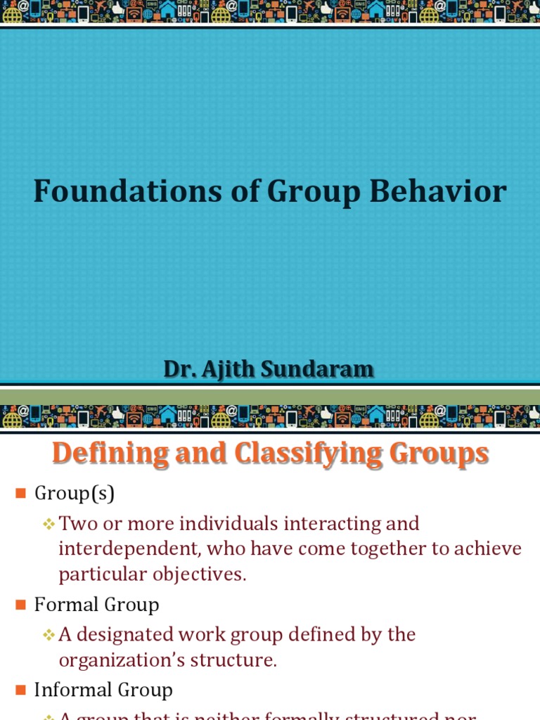 Foundations of Group Behavior PDF Group Decision Making Conformity