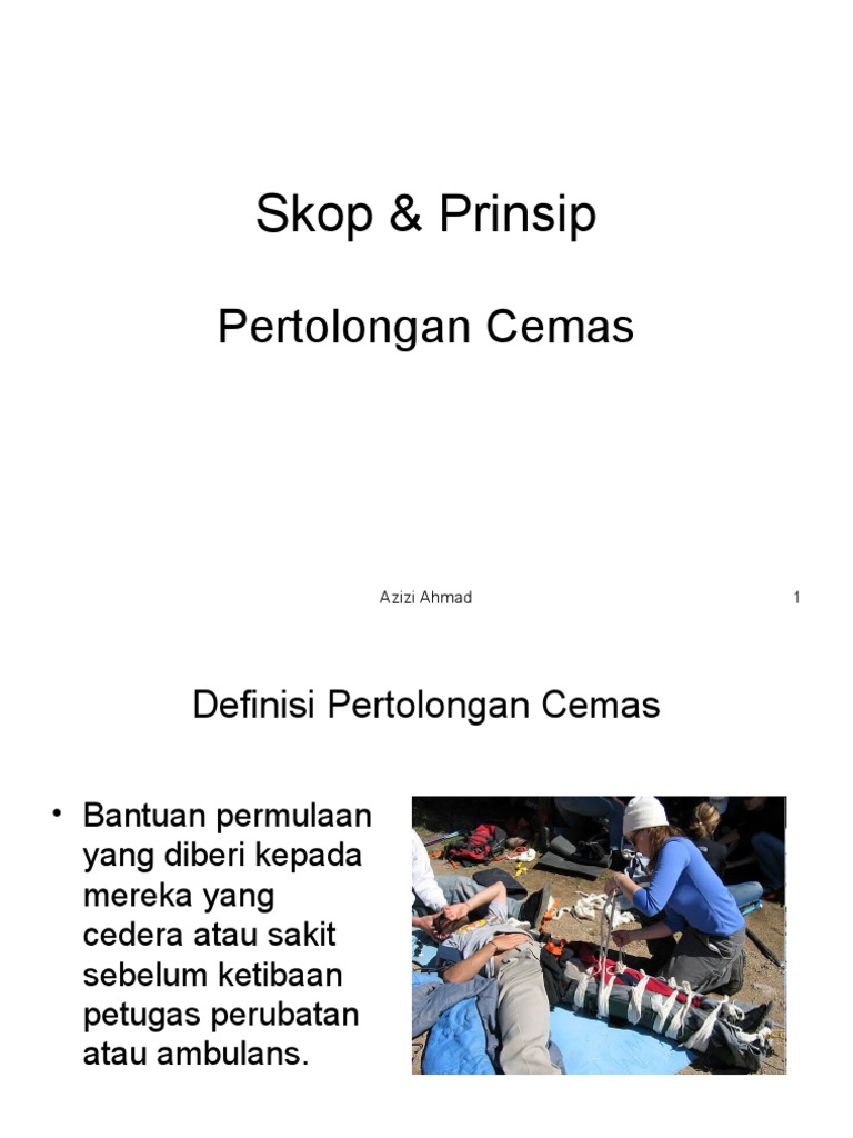 Skop Prinsip Pertolongan Cemas