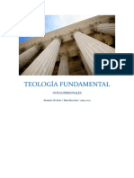 Notas personales de Teología fundamental