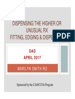 Dispensing The High or Unusual RX - Fitting Edging Dispensing OAO April 2017