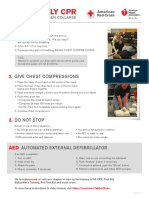 Hands Only CPR Instructions Sheet Final