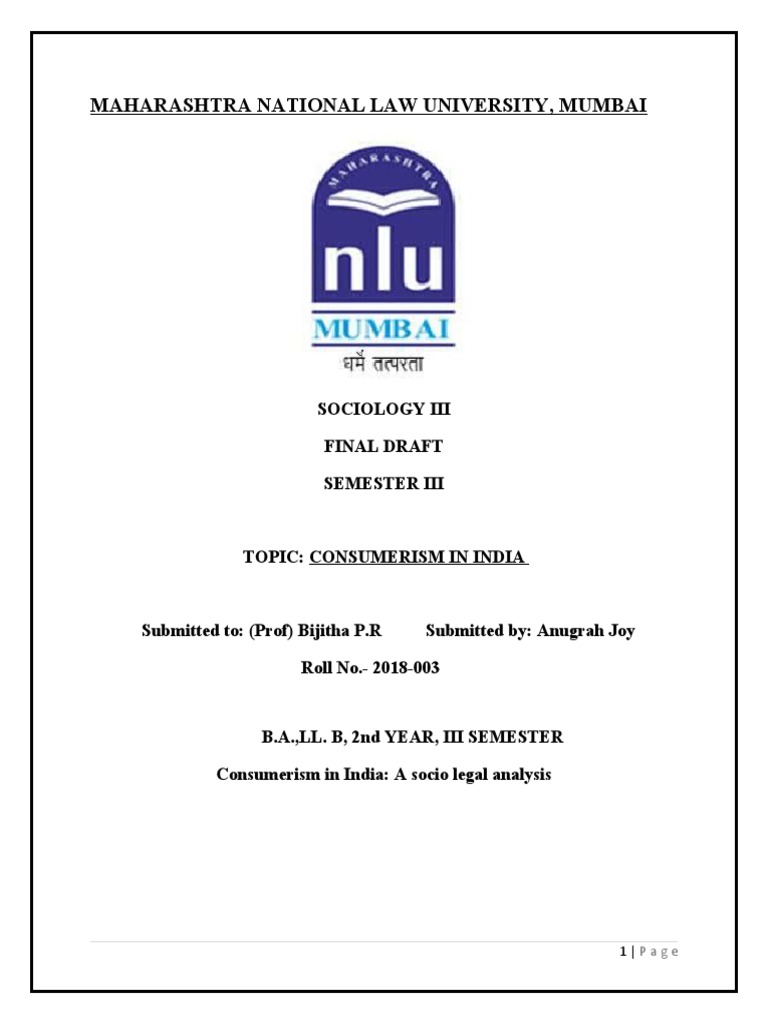 Consumerism In India Pdf Consumerism Consumer Protection