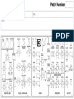 Behringer Model D Patch Sheet