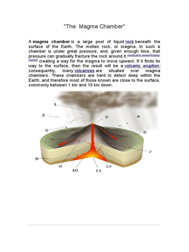 The Magma Chamber | PDF | Magma | Structure Of The Earth