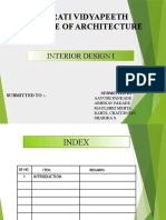 Bharati Vidyapeeth College of Architecture: Interior Design I