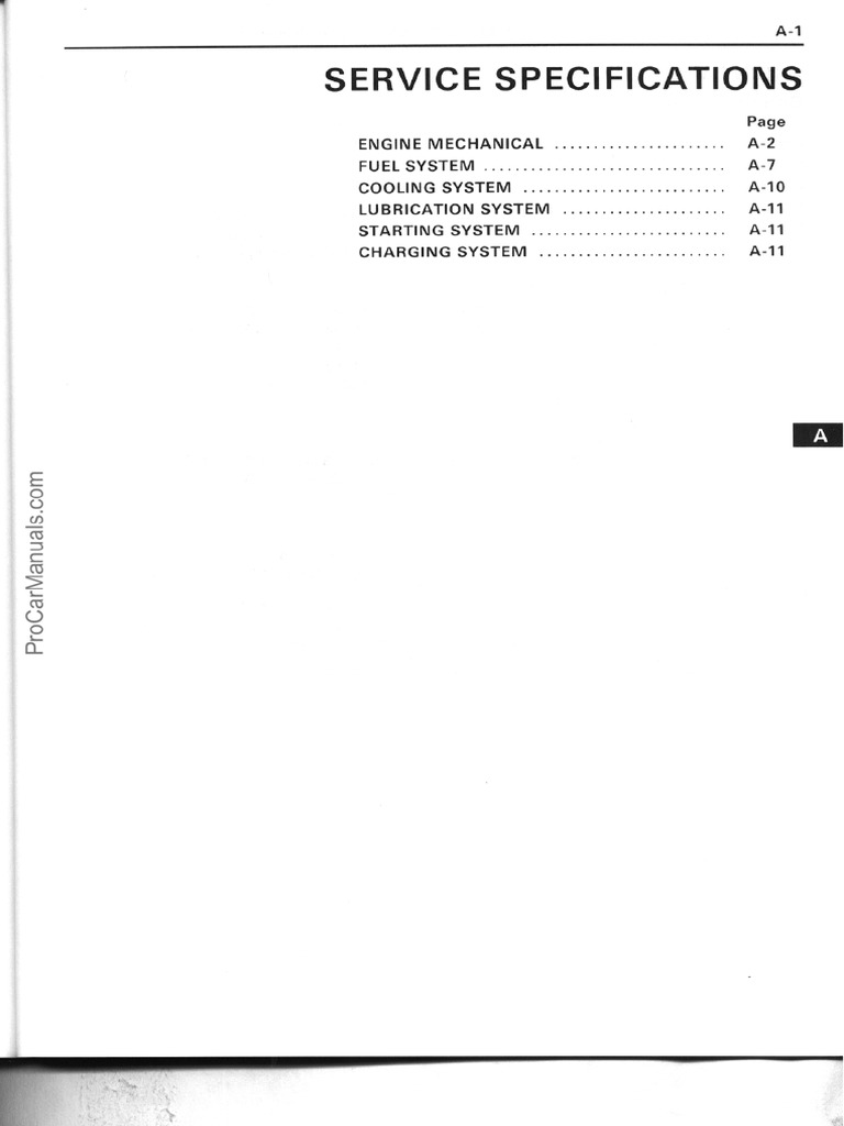 Service-Specification TOYOTA ENGINE 1NT | PDF