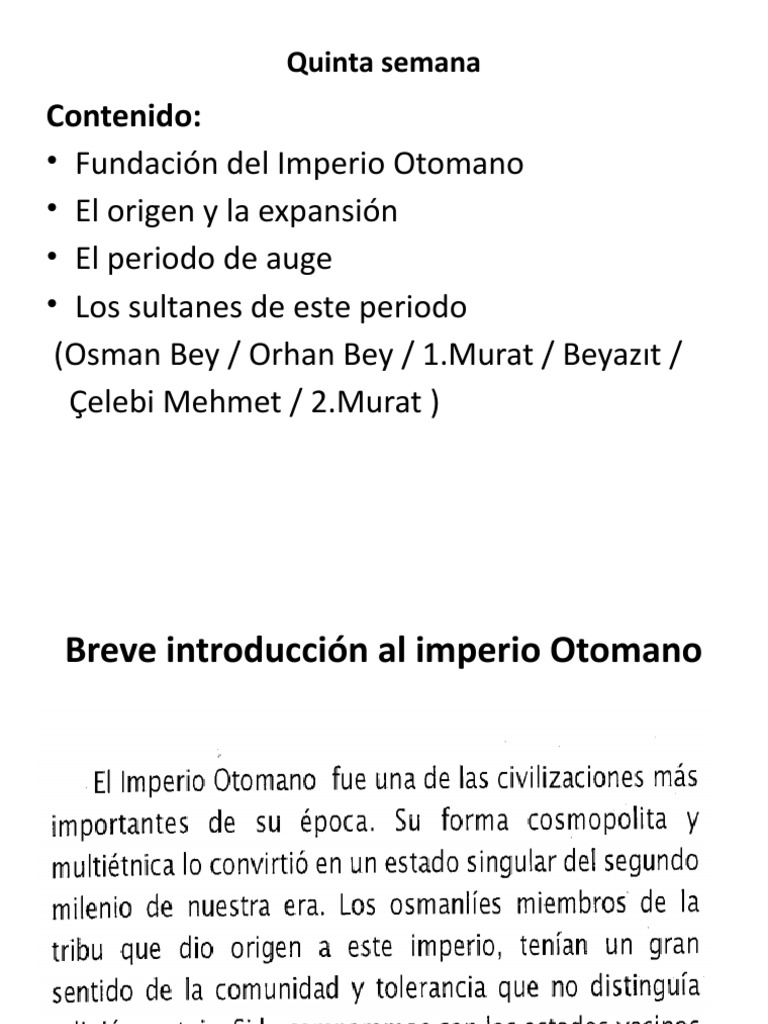 Fundación y Auge del Imperio Otomano | PDF | imperio Otomano | Imperios ...