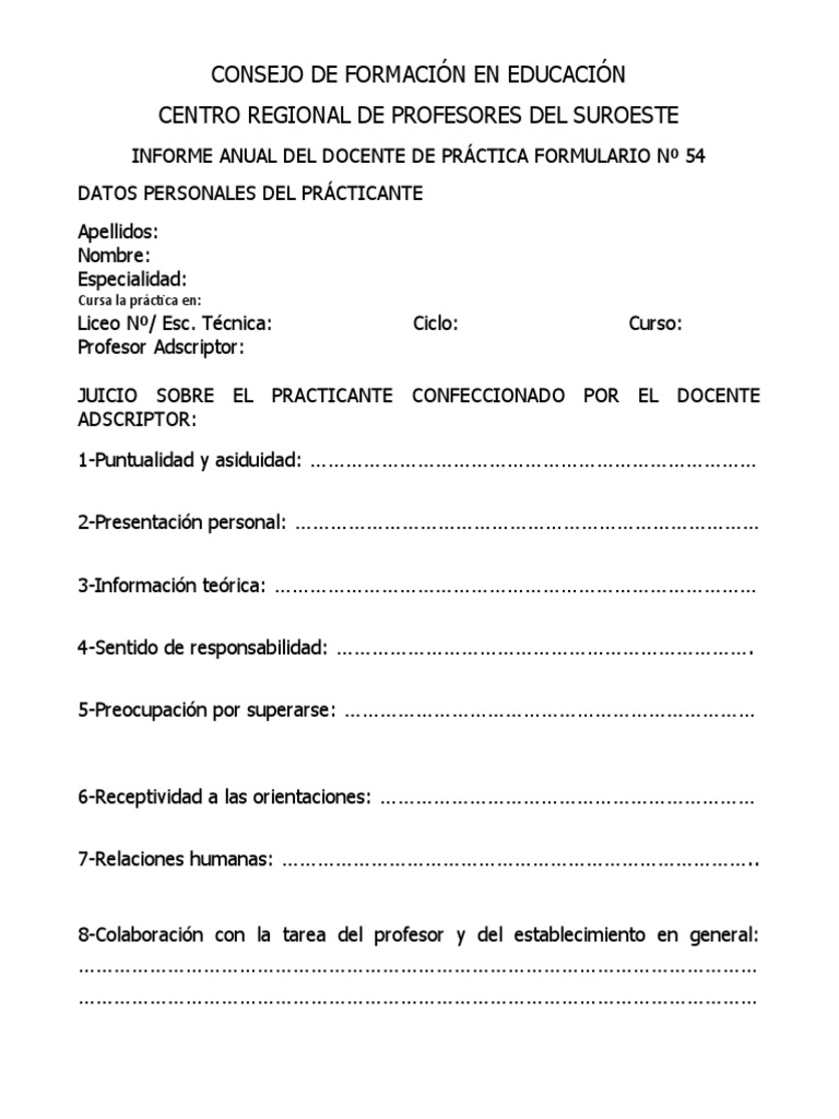 FORMULARIO No 54.doc (Práctica 2 y 3) | PDF