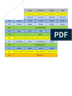 Time Table 2020-2021