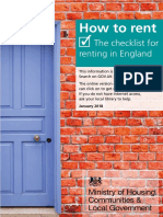 How To Rent: The Checklist For Renting in England
