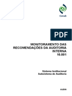 10.501 Monitoramento Das Recomendacoes Da Audin