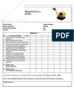 Check List Placa Compactadora PDF