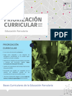 Objetivos de aprendizaje priorizados Educación Parvularia 2020