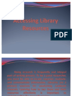 Accesing Library Resources