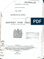 Somaliland Report 1921