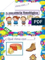 CONCIENCIA FONOLOGICA.QUE RIMA CON...