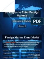 Strategies for Entering Foreign Markets