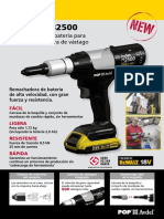 Remachadora A Bateria PB2500 PDF