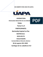 TAREA 4 Y 5 PSICOLOGIA Industrial