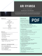 CV - Ari Ryansa - S1 Psikologi PDF