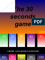 The 30 Seconds Game: Template by Bill Arcuri, WCSD