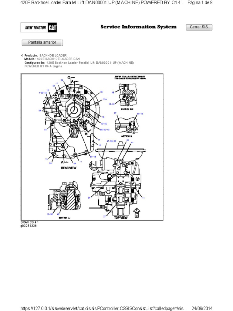 CAT 420E SERVOTRANSMISIÓN SCHEMATICS.pdf PDF Machines