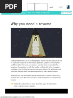 Resume Writing Why You Need A Resume