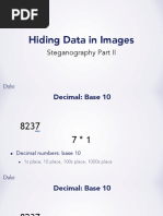 Hiding Data in Images: Steganography Part II