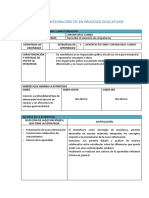 Plantilla de Integración Tic en Procesos Educativos