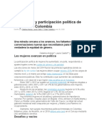 Feminismo y participación política de mujeres en Colombia