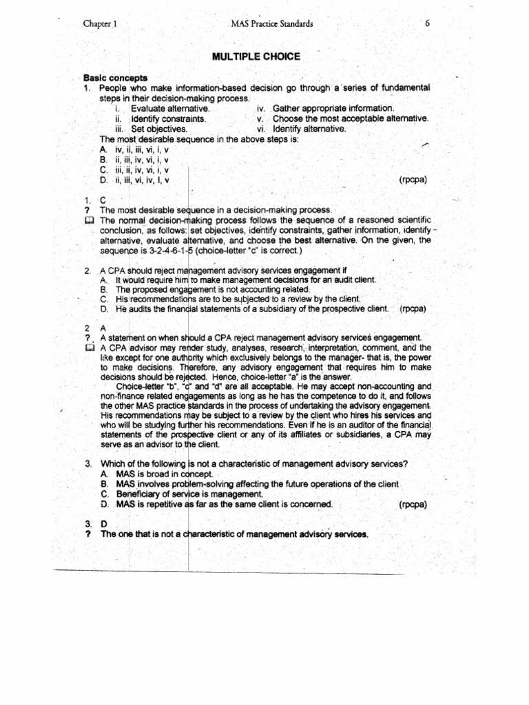 CH 01 - MAS Practice Standards | PDF