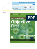 Objective First Book Student Teacher Workbook PDF MGMF Descargar Gratis PDF