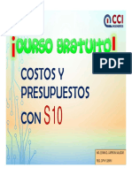 Curso Taller de Costos y Presupuestos Con S10