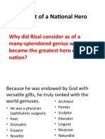 Rizal's Many Talents as a National Hero