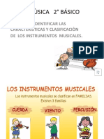 Mùsica Instrumentos Musicales 2° Basico