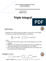 MATH 213: Triple Integral