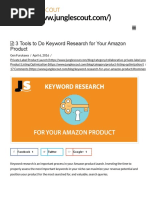 Amazon Keyword Research | PDF | Search Engine Optimization | Spreadsheet