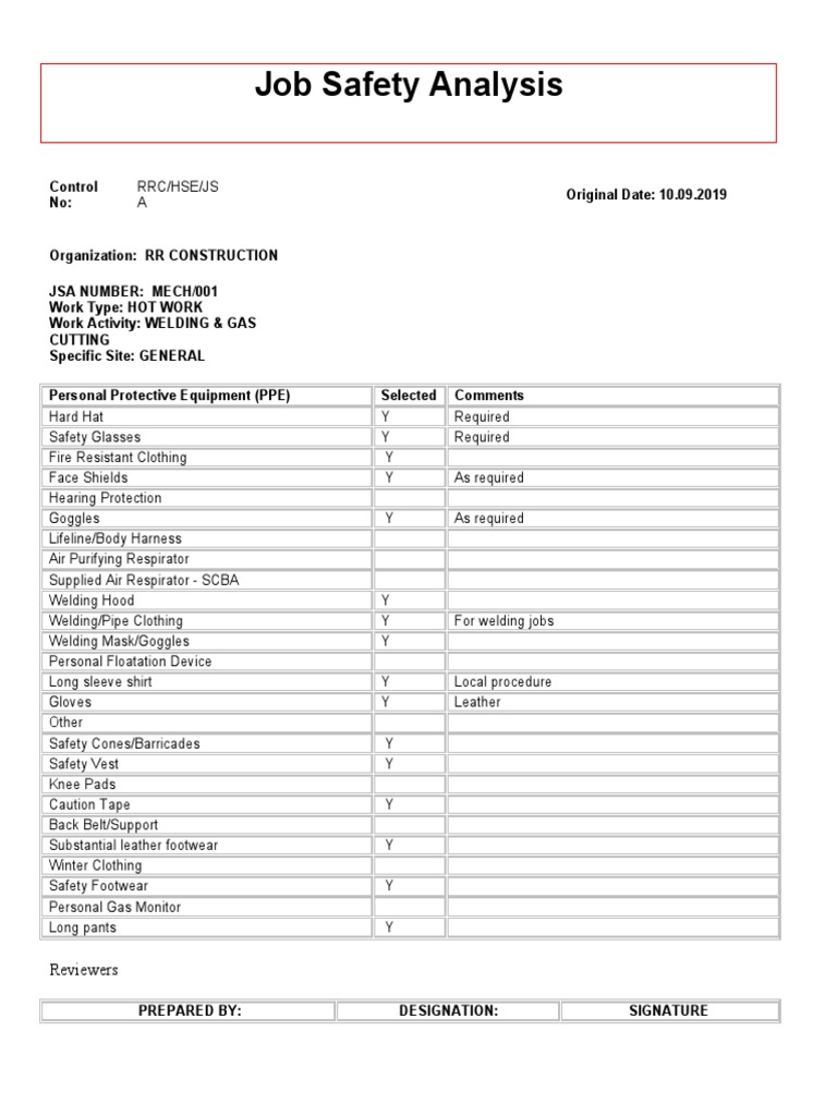Jsa Welding & Gas Cutting PDF Personal Protective Equipment Welding