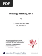 Pulsynergy Made Easy, Part III: by Dr. Jimmy Wei-Yen Chang