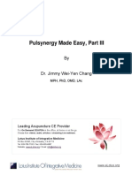 Pulsynergy Made Easy, Part III: by Dr. Jimmy Wei-Yen Chang