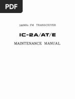 Download ICOM IC-2E IC-2A IC-2AT VHF FM Transceiver - Maintenance Manual and Schematics by lockhimupasap SN47404935 doc pdf