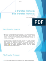 Data Transfer Protocol File Transfer Protocol: Week 3