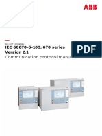 IEC 60870-5-103, 670 Series: Communication Protocol Manual