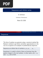 Sequences and Infinite Series: D. Deturck