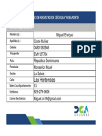 Formulario de Registro de Cedulas y Pasaportes PDF