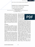 Assessment of Drying Quality For Power Transformer During Manufacturing