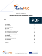 Example Syllabus On Marine Environment Awareness