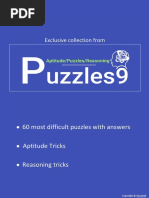 60 Most Difficult Puzzles With Answers Aptitude Tricks Reasoning Tricks